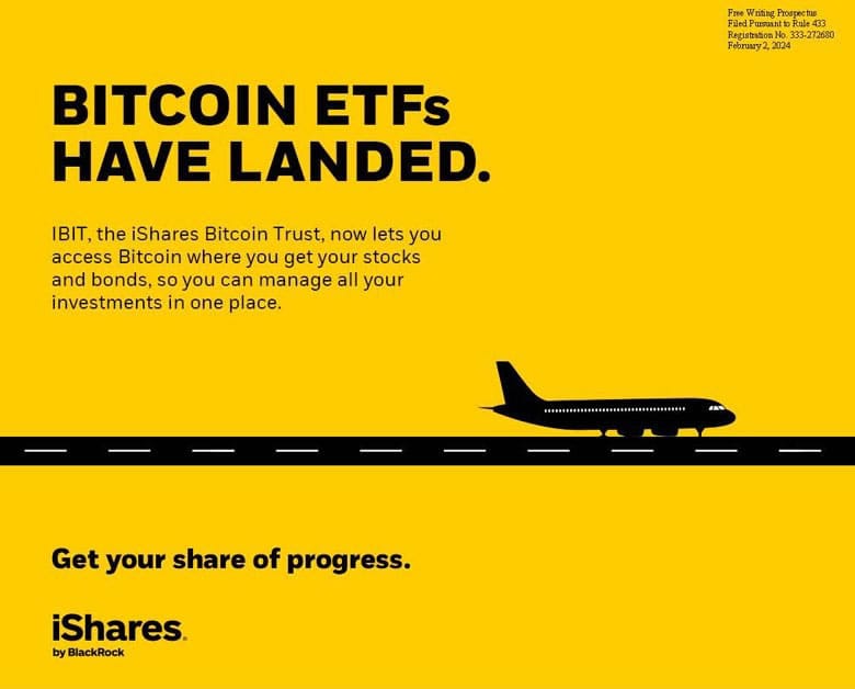 Bitcoin efts have landed